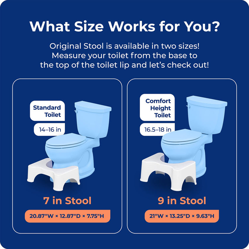 Squatty Potty The Original Bathroom Toilet Stool, White, 9