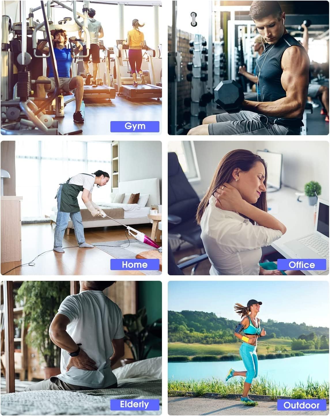 AERLANG Massage Gun,Mothers day gifts ideas Percussion Massage Gun, Muscle Handheld Deep Tissue Massager (Black)-– Six Different Adjustable Heads for Different Muscle Groups - 20 Speed Option 🍁 All In One Marketplace Canada