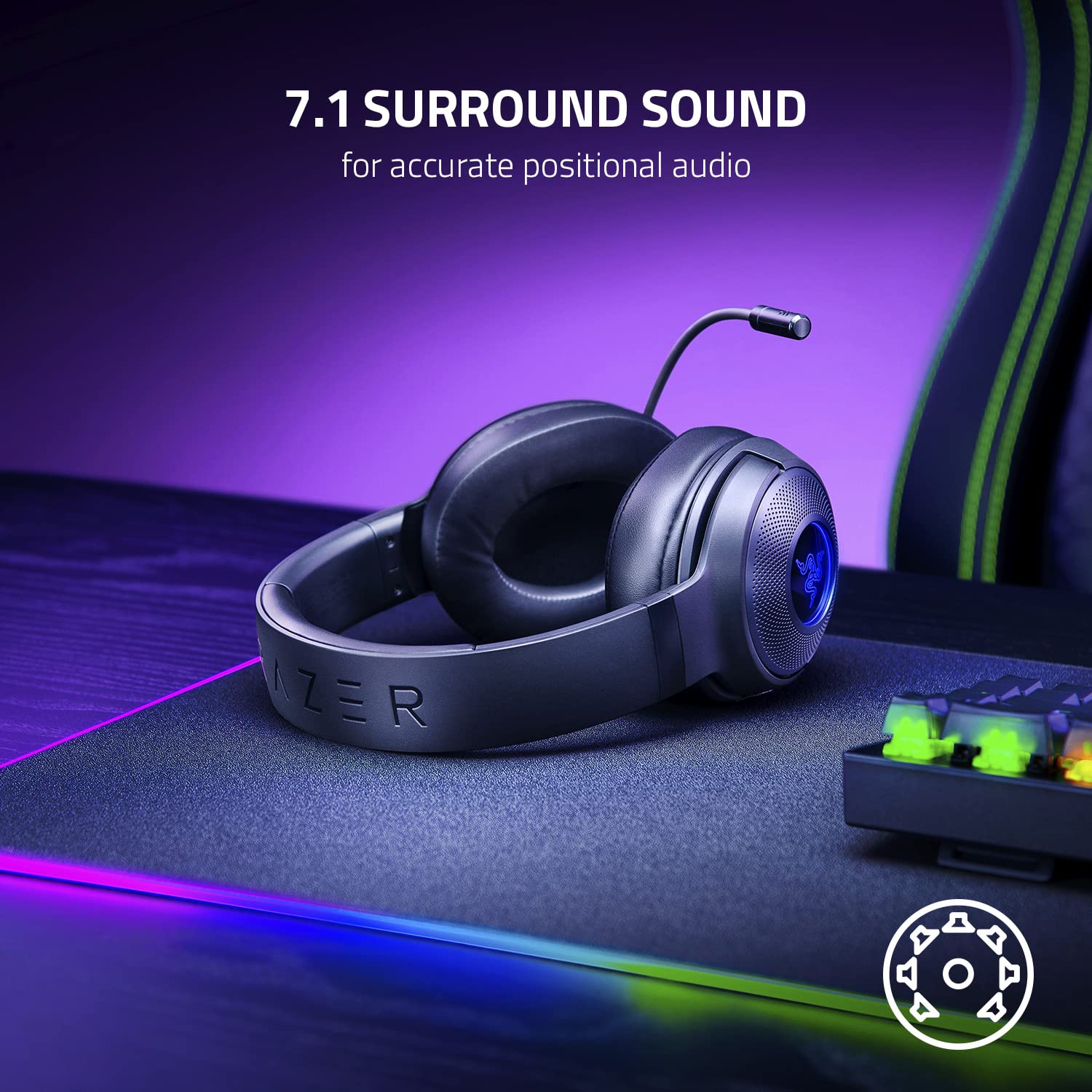 Razer Kraken V3 X Wired USB Gaming Headset, Lightweight, Black 🍁 All In One Marketplace Canada
