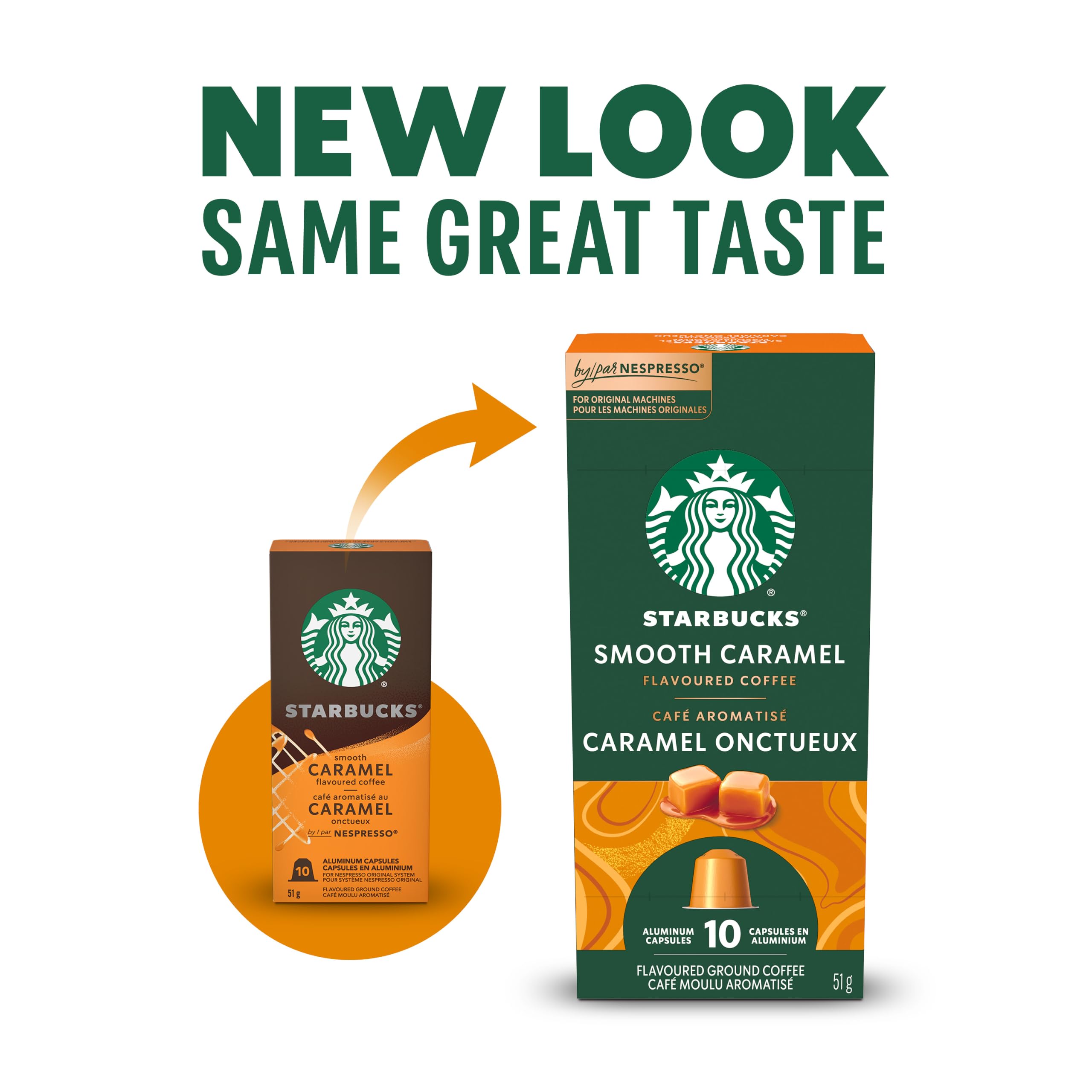 STARBUCKS Smooth Caramel, For NESPRESSO Original, 5 Boxes, 255 g 🍁 All In One Marketplace Canada