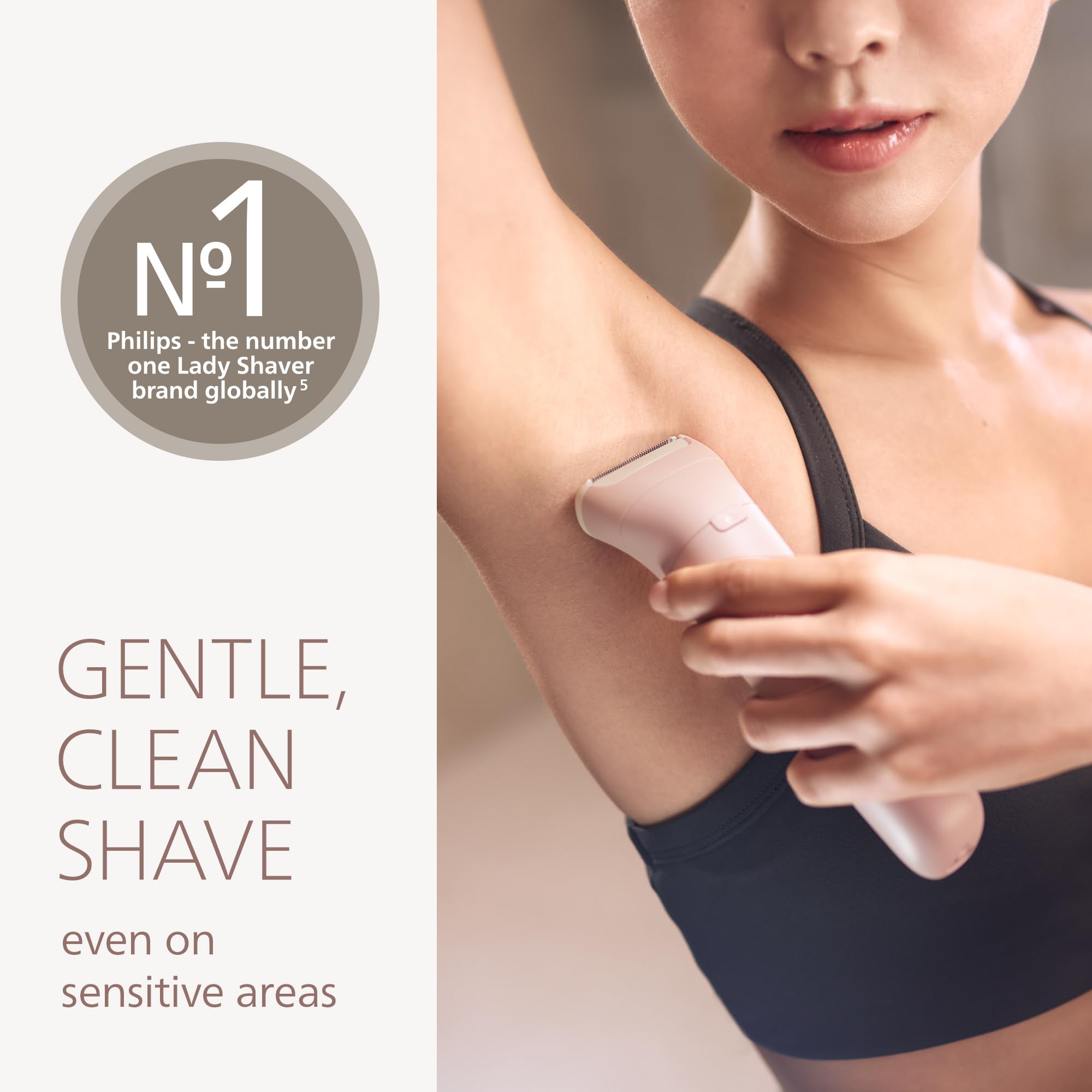 Philips Lady Shaver Series 6000, Cordless Electric Lady Shaver, Wet & Dry Electric Razor for Body Hair Removal, BRL137/00 🍁 All In One Marketplace Canada
