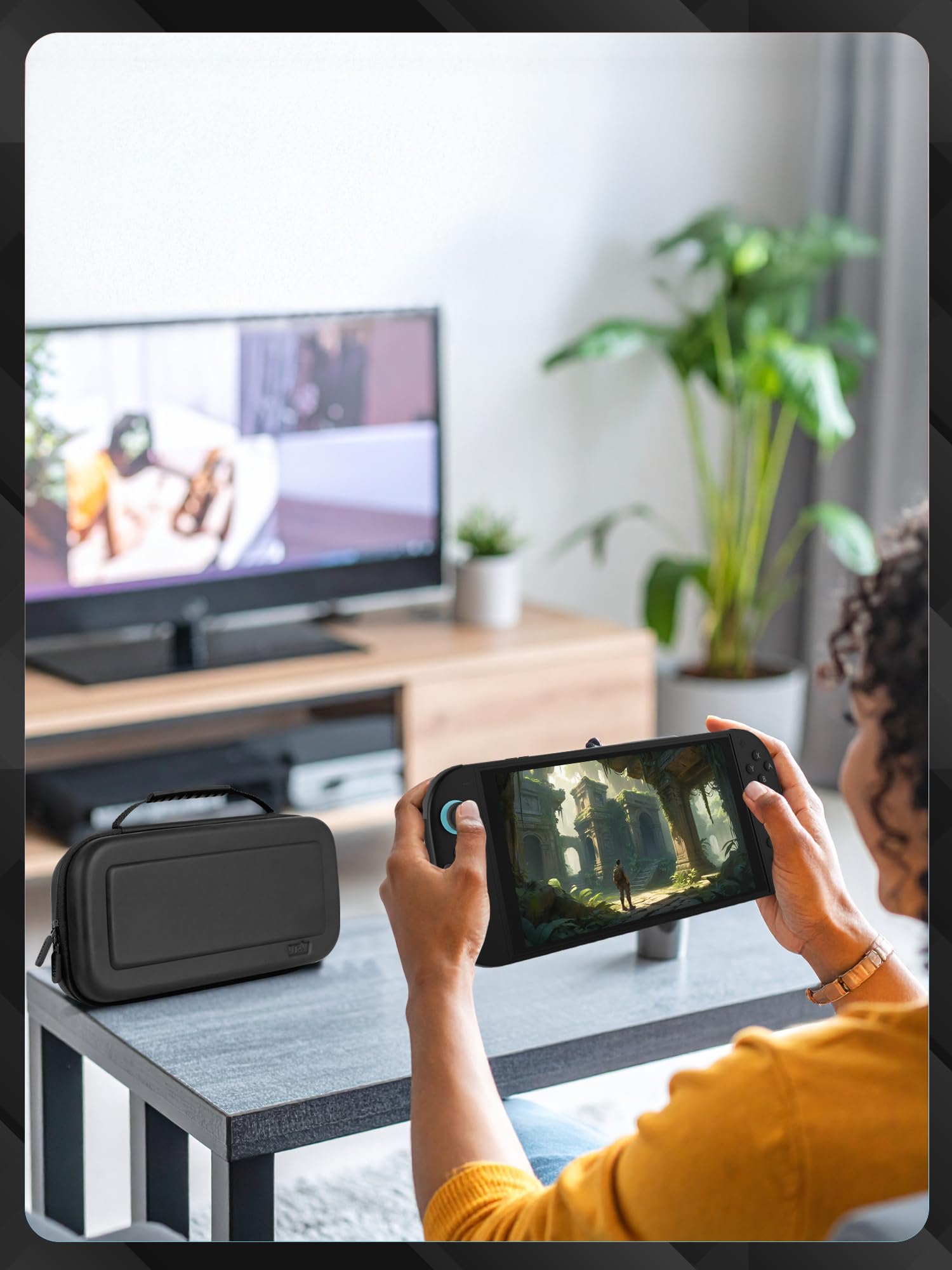 Carry Case for Nintendo Switch 2 (2025) Hard Shell Travel Case with Screen Padding, Game Card & microSD Slots, Zipped & Open Pockets for Accessories 🍁 All In One Marketplace Canada