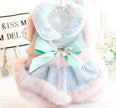 Tina Dog Dress | Fur Trim Dog Dress