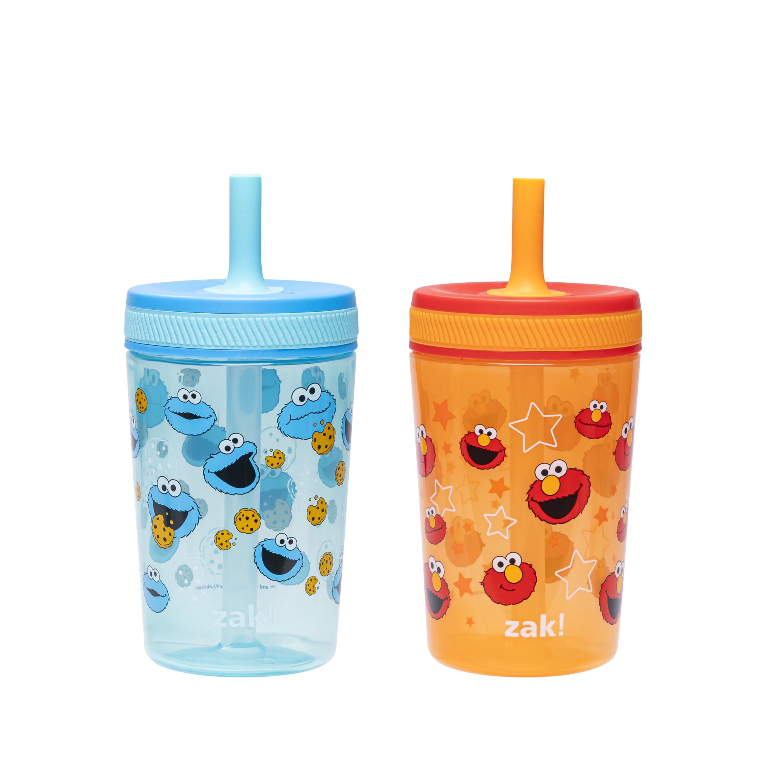 Zak Designs Sesame Street Kelso 15oz Leak-Proof Toddler Straw Cups, 2-Pack 🍁 All In One Marketplace Canada