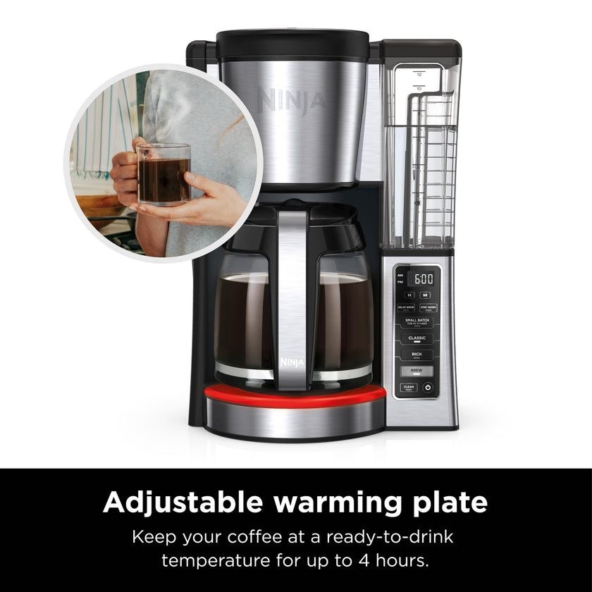 Ninja 12-Cup Programmable Coffee Maker with Glass Carafe – Classic & Rich Brew Styles, Delay Brew & Removable 60oz Water Reservoir, Black/Stainless Steel, CE250C (Canadian Version) 🍁 All In One Marketplace Canada