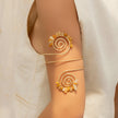 Gravel Ring Beaded Opening Bracelet – Gold Alloy Electroplated Adjustable Bangle (10 Color Styles)