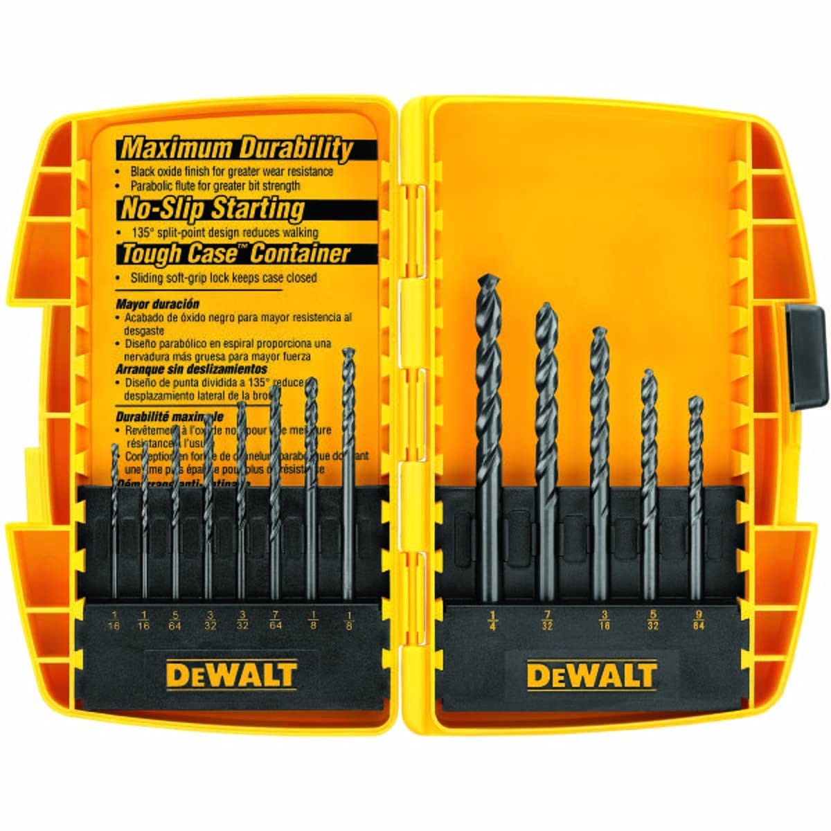 DEWALT Black Oxide Drill Bit Set with Pilot Point, 13-Piece (DW1163) (1Pack) 🍁 All In One Marketplace Canada