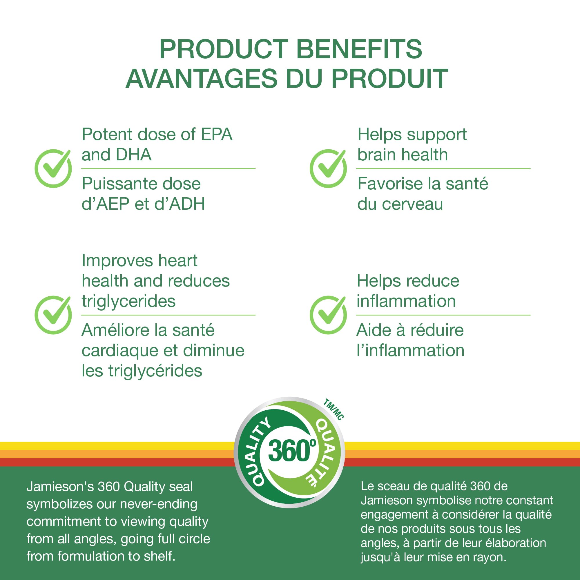 Jamieson Omega-3 Select 1,000 mg, Improves Heart Health, Supports Brain Health, and Reduces Inflammation. With 300 mg EPA and 200 mg DHA, Non-GMO, Gluten-Free, 200 Softgels 🍁 All In One Marketplace Canada