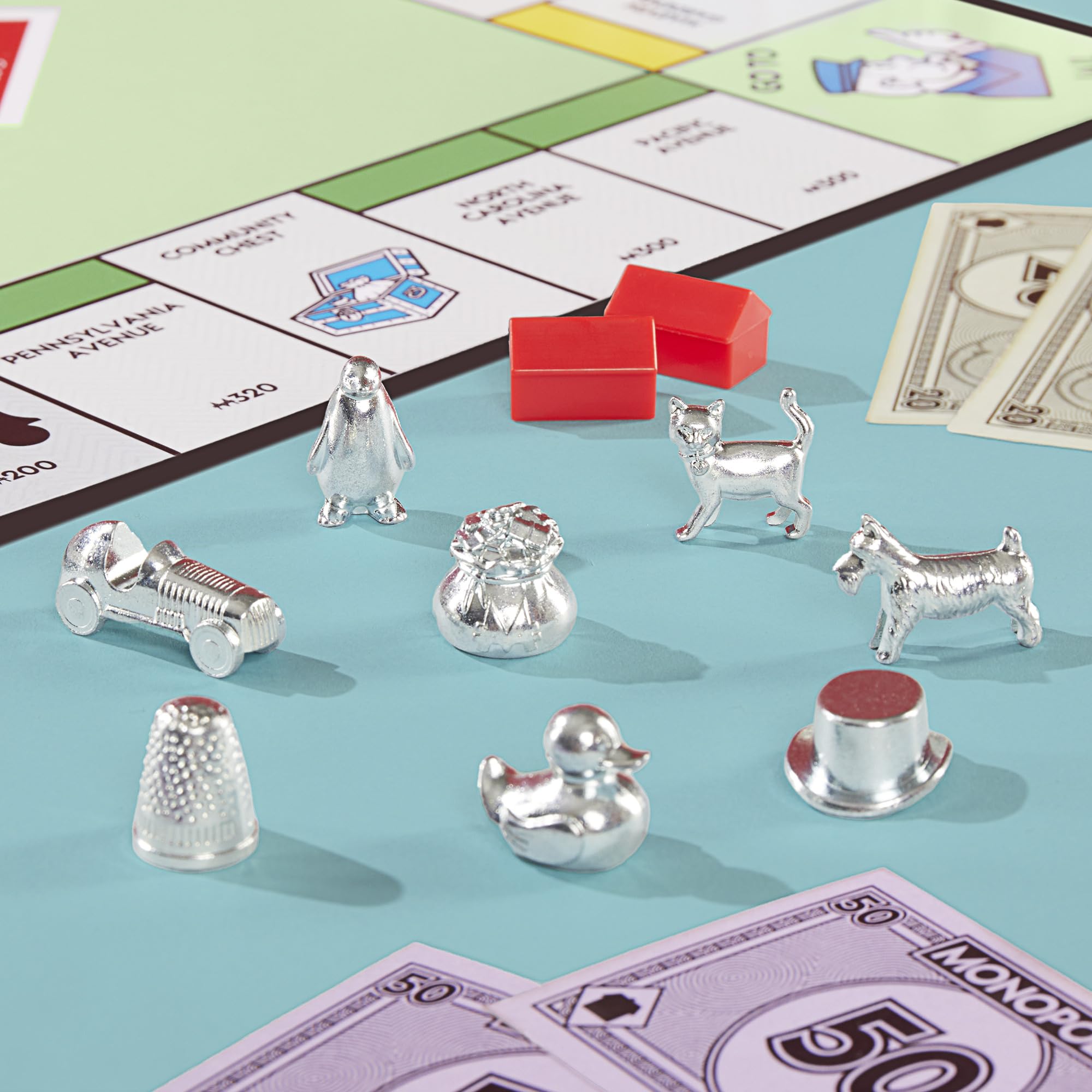 Monopoly Board Game | Classic Game with Storage Tray and Larger Tokens | Ages 8+ | 2 to 6 Players | Family Games for Kids and Adults | Kids Gifts (English & French) 🍁 All In One Marketplace Canada