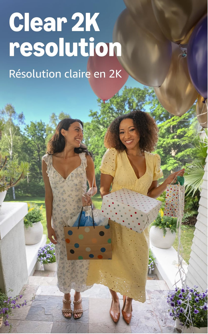 Blink Battery Doorbell 2K+ (newest model) — Wireless video doorbell, 2K video resolution, enhanced audio. Sync Module Core included – System (Black) 🍁 All In One Marketplace Canada