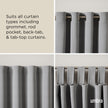 Umbra Twilight Curtain Rod Set – Wrap Around Design Ideal for Blackout or Room Darkening Panels, 30 to 84 Inches, Nickel 🍁 All In One Marketplace Canada