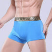 Men's Cotton Boxer Briefs Casual Solid Color Mid Waist underwear
