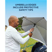 Sport-Brella Versa-Brella SPF 50+ Adjustable Umbrella with Universal Clamp, Regular, Gray 🍁 All In One Marketplace Canada