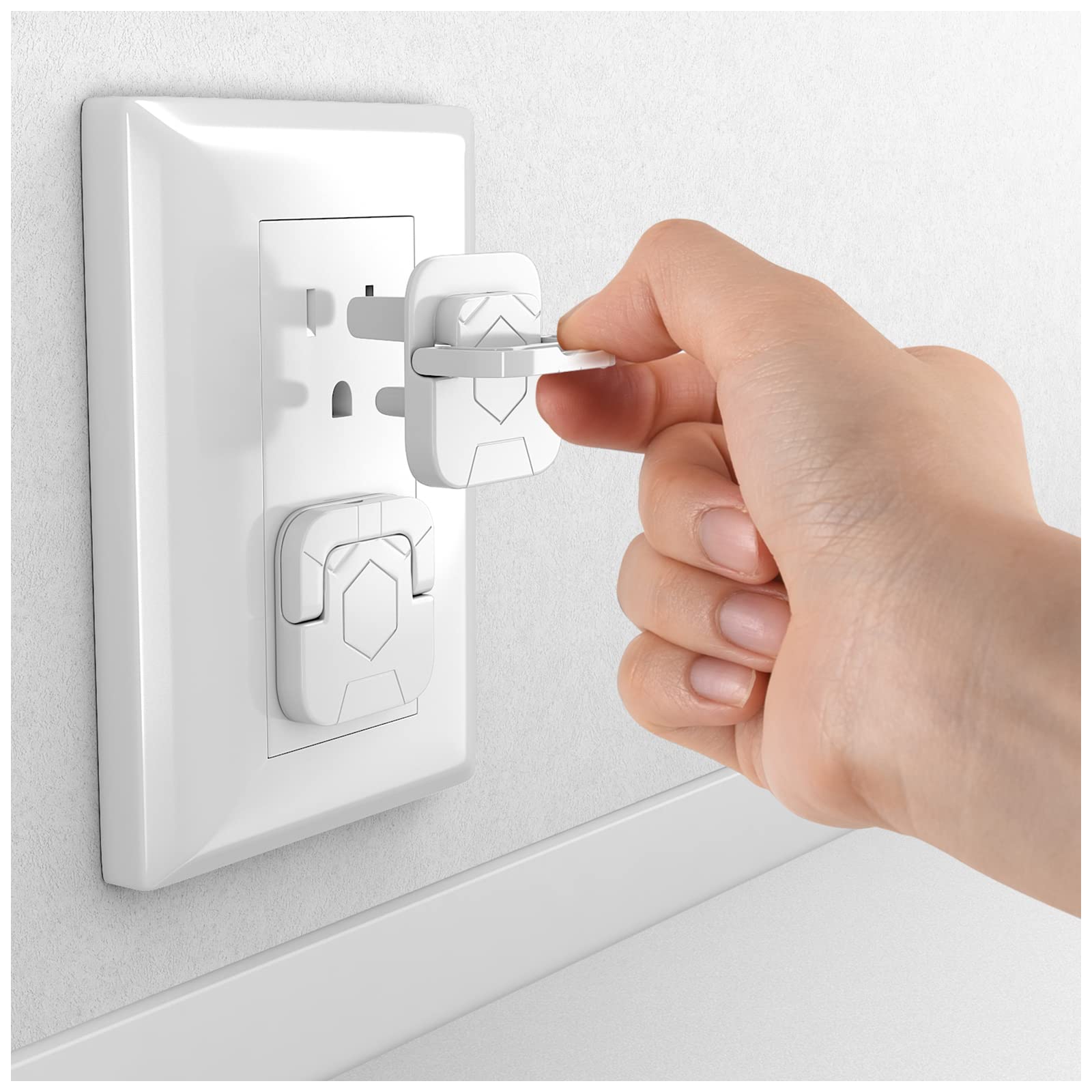 4our Kiddies Baby Proofing Outlet Covers (60 Pack) Electric Outlet Plug Covers for Child Safety, Baby Socket Cover Protector Cap to Prevent Child from Power Shock Hazard 🍁 All In One Marketplace Canada