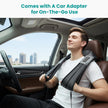Nekteck Shiatsu Back Neck Massager,2026 Upgraded 3D Back Shoulder Kneading Massage Pillow, Deep Kneading Shoulder Massager with Heat, Waist Massage Pillow for Home Car and Office Use (NOT Cordless) 🍁 All In One Marketplace Canada