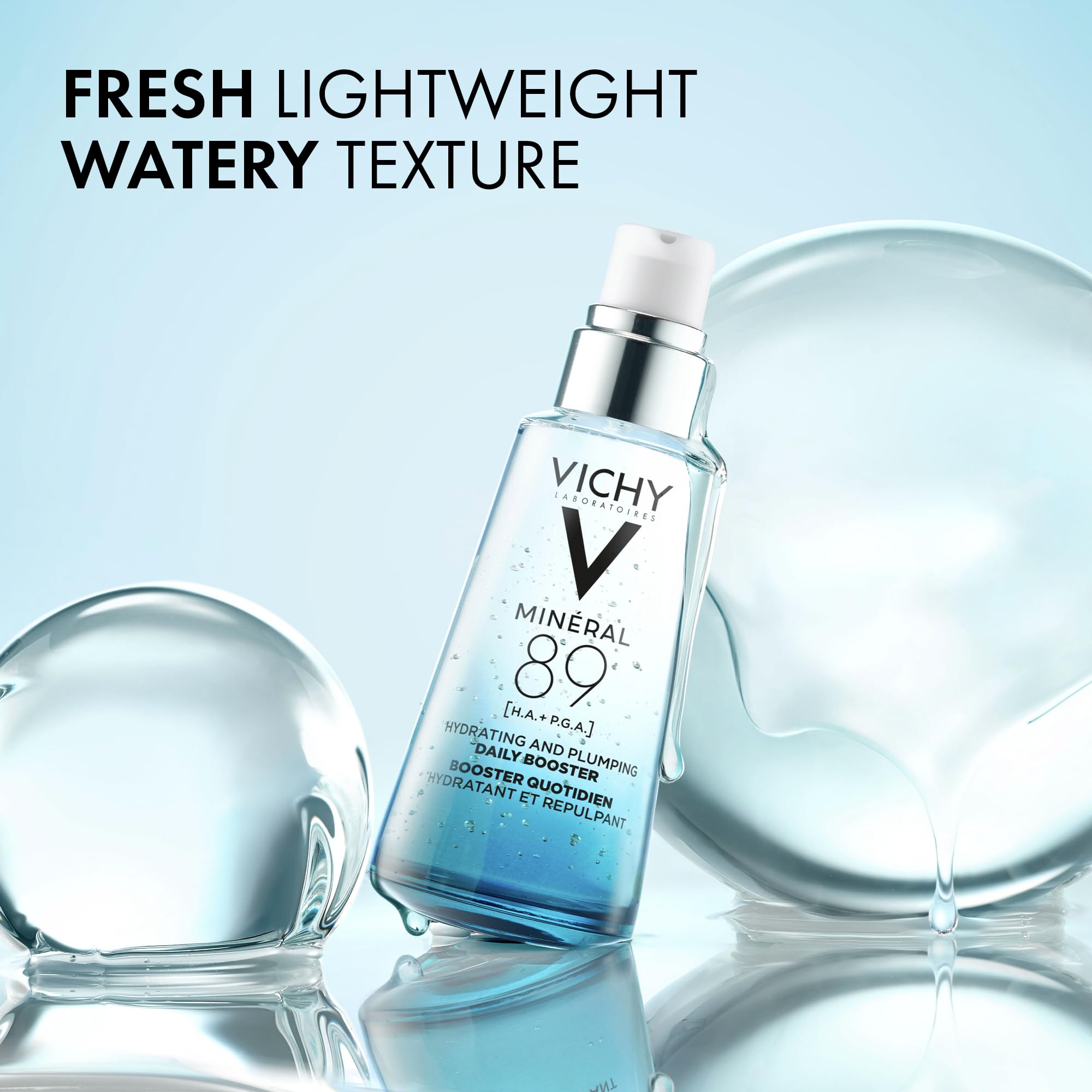 Vichy Hydrating Hyaluronic Acid Serum, Mineral 89 Daily Face Serum Skin Booster with Natural Origin Hyaluronic Acid, Hydrates and Strengthens Sensitive Skin, Recommended by Dermatologists 🍁 All In One Marketplace Canada
