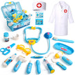 Doctor Kit Kids Toys for 2 3 4 Year Old Girl Boys, Dentist Kit Pretend Play Costume Dress Up Game Medical Kit Educational Toddler Toys for 2 3 4 5 6 + Year Old Boys Girls Birthday Gifts 🍁 All In One Marketplace Canada