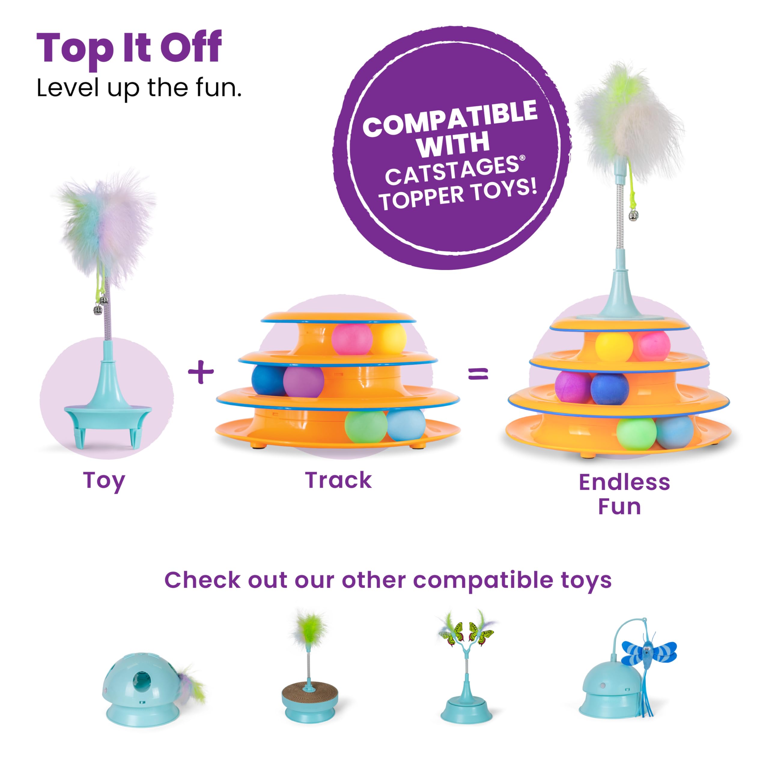 Petstages Tower of Tracks Interactive 3-Tier Cat Toy 🍁 All In One Marketplace Canada