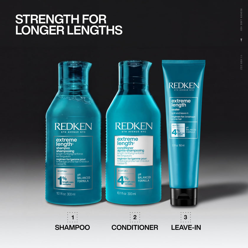 Redken Extreme Length Conditioner | Infused With Biotin and Castor Oil | Promotes Healthy Hair | Fortifies, Strengthens & Conditions Hair 🍁 All In One Marketplace Canada