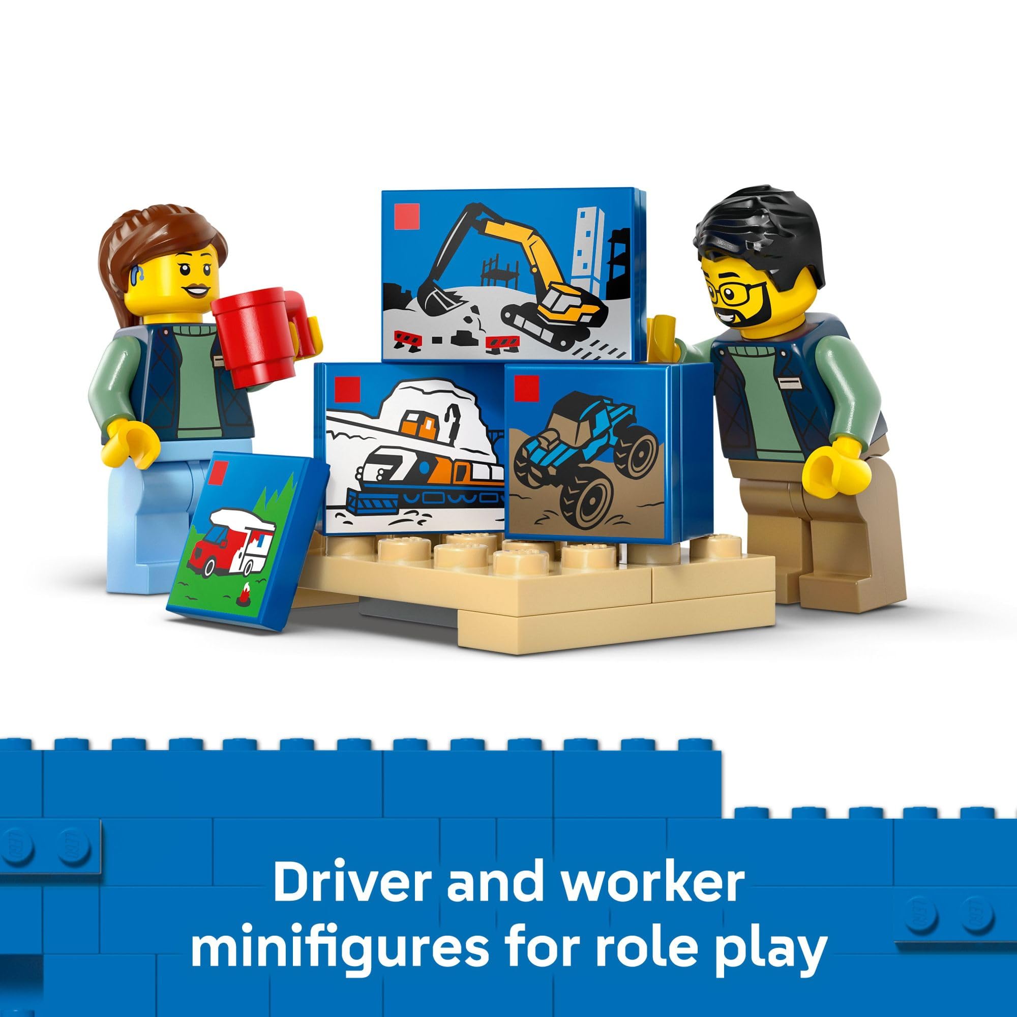 LEGO City: The LEGO Van Building Toy for Kids - Pretend Play Set for Boys & Girls, Ages 6+ - Delivery Van Toy W/2 Minifigures & 4 Mini LEGO Box Elements - Gift Idea for Birthdays - 60500 🍁 All In One Marketplace Canada