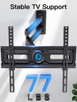 Pipishell Full Motion TV Wall Mount for 26-65 Inch TVs up to 77 lbs, Height Adjustable Corner Wall Mount Bracket with Articulating Arm, Swivel Extension Tilt, Max VESA 400x400mm, PIMF9 🍁 All In One Marketplace Canada
