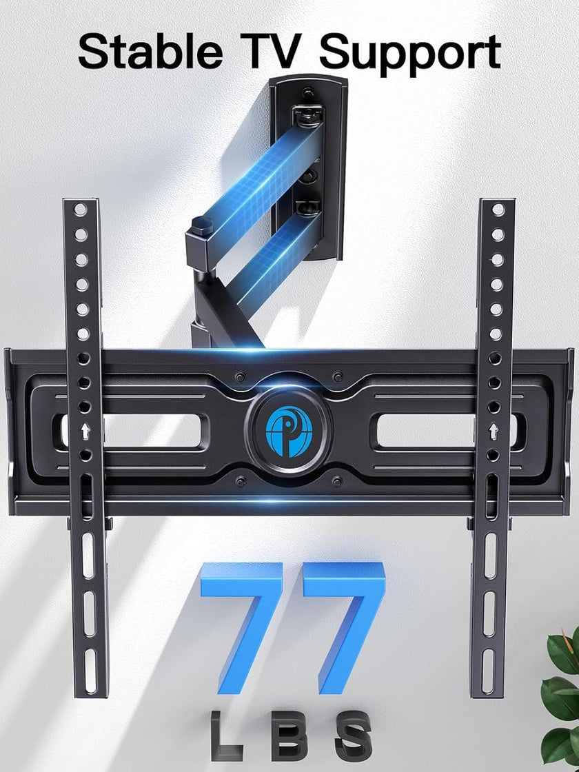 Pipishell Full Motion TV Wall Mount for 26-65 Inch TVs up to 77 lbs, Height Adjustable Corner Wall Mount Bracket with Articulating Arm, Swivel Extension Tilt, Max VESA 400x400mm, PIMF9 🍁 All In One Marketplace Canada