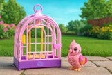 Little Live Pets My Really Real Bird & Cage - Rosie, Interactive, Realistic Pet, 20+ Sounds & Reactions (25cm/9,8in Cage, 10,9cm/4,3in Bird), Records & Repeats or Whistles Back, Carry & Display 🍁 All In One Marketplace Canada