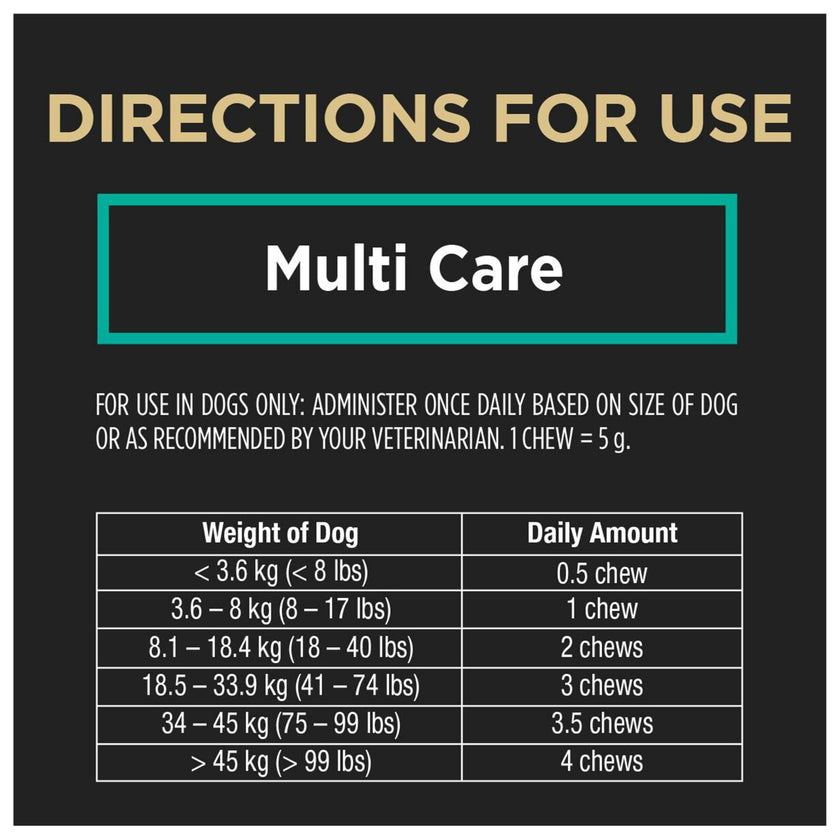 Purina Pro Plan Veterinary Supplements, Mutli Care Dog Chew Probiotic - 150 g (30 Chews) 🍁 All In One Marketplace Canada