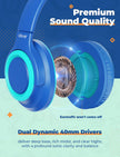 iClever 2Pack Kids Headphones with Sharing Splitter - 85dBA Safe Volume Limited - HS22 Wired Headphones for Kids Teens, Tangle-Free 3.5mm Jack Foldable Stereo Headphone for School/Tablet/Travel 🍁 All In One Marketplace Canada