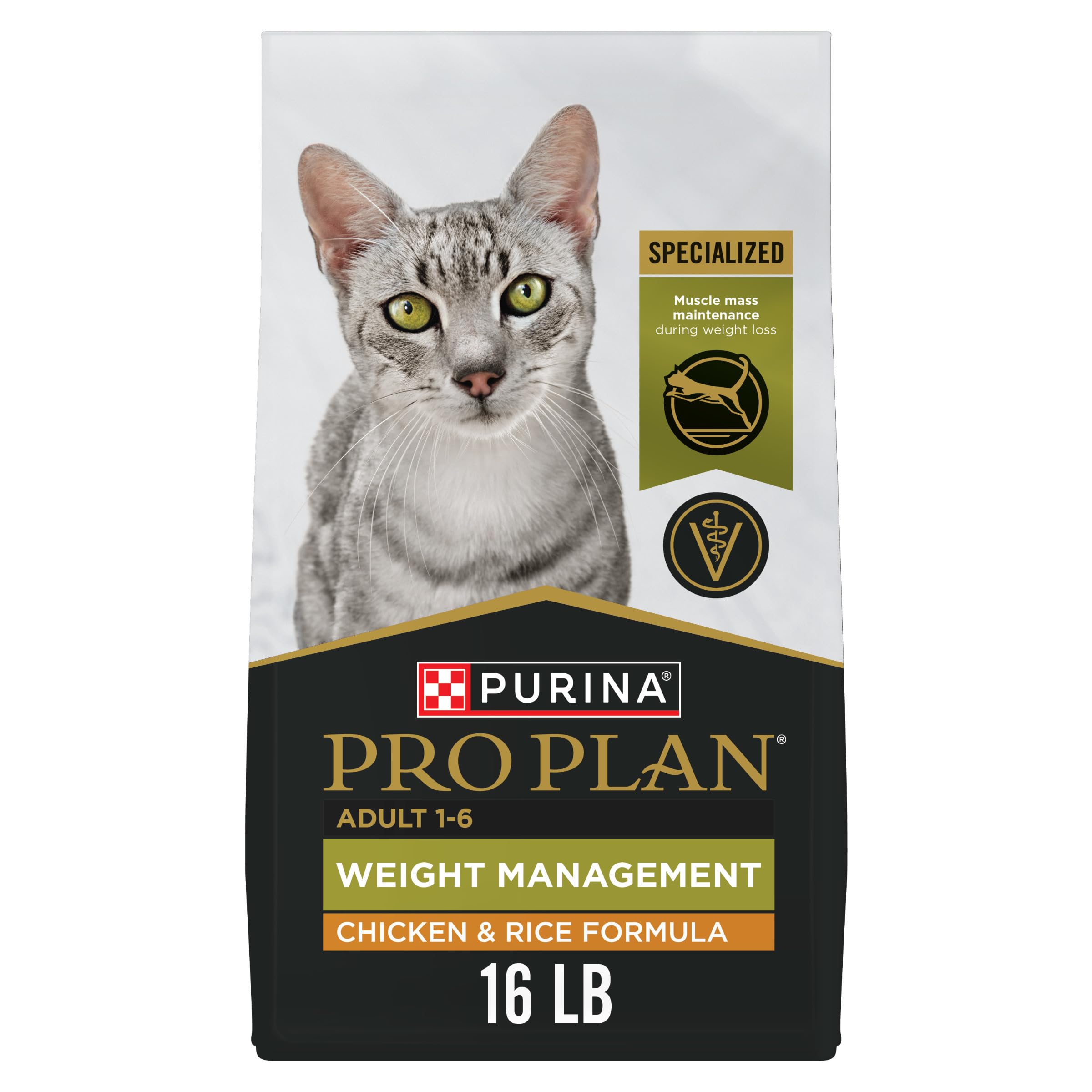 Pro Plan Dry Cat Food, Weight Management, Chicken & Rice 7.26KG 🍁 All In One Marketplace Canada