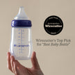Lansinoh Anti-Colic Baby Bottles for Breastfeeding Babies, 240 ml (8 Ounces), 3 Count, Includes 3 Medium Flow Nipples, Size M 🍁 All In One Marketplace Canada