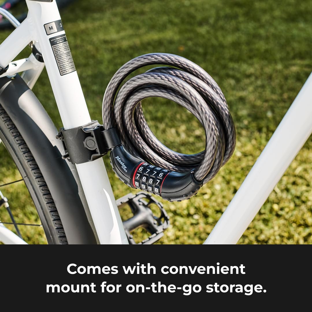 Master Lock 8122D Combination Cable Lock, 6-Feet x 1/2-Inch 🍁 All In One Marketplace Canada
