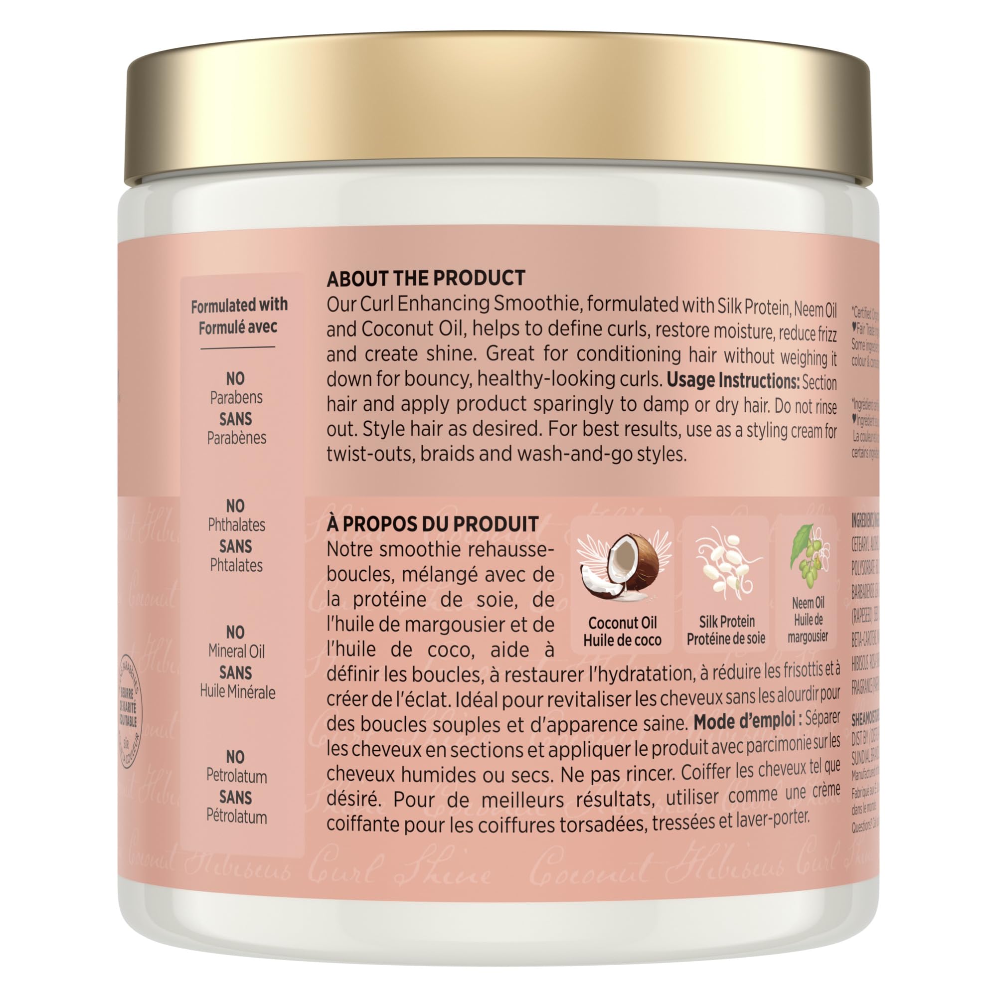 SheaMoisture Coconut & Hibiscus Curl-Enhancing Smoothie with Silk Protein & Neem Oil 567g 🍁 All In One Marketplace Canada