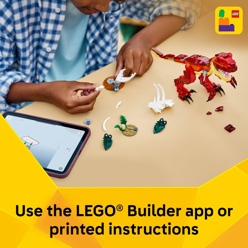 LEGO Creator 3 in 1 Fierce Dinosaur Building Toy for Boys & Girls, Ages 8+ - Kids Build 1 of 3 Prehistoric Animal Figures - Gift Idea for Birthdays - 31379 🍁 All In One Marketplace Canada