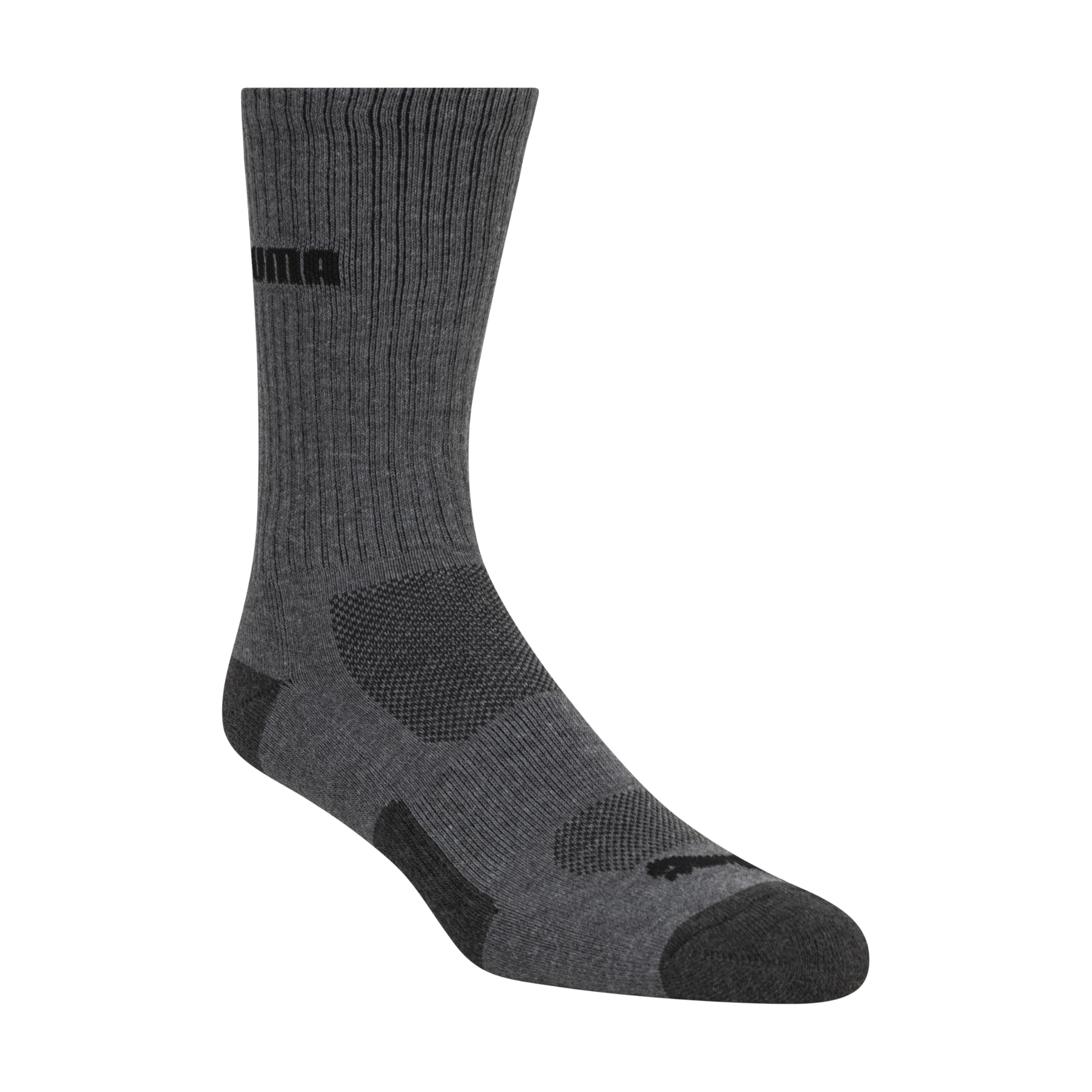 PUMA mens 6 Pack Crew Socks, Dark Gray, 13-Oct US 🍁 All In One Marketplace Canada