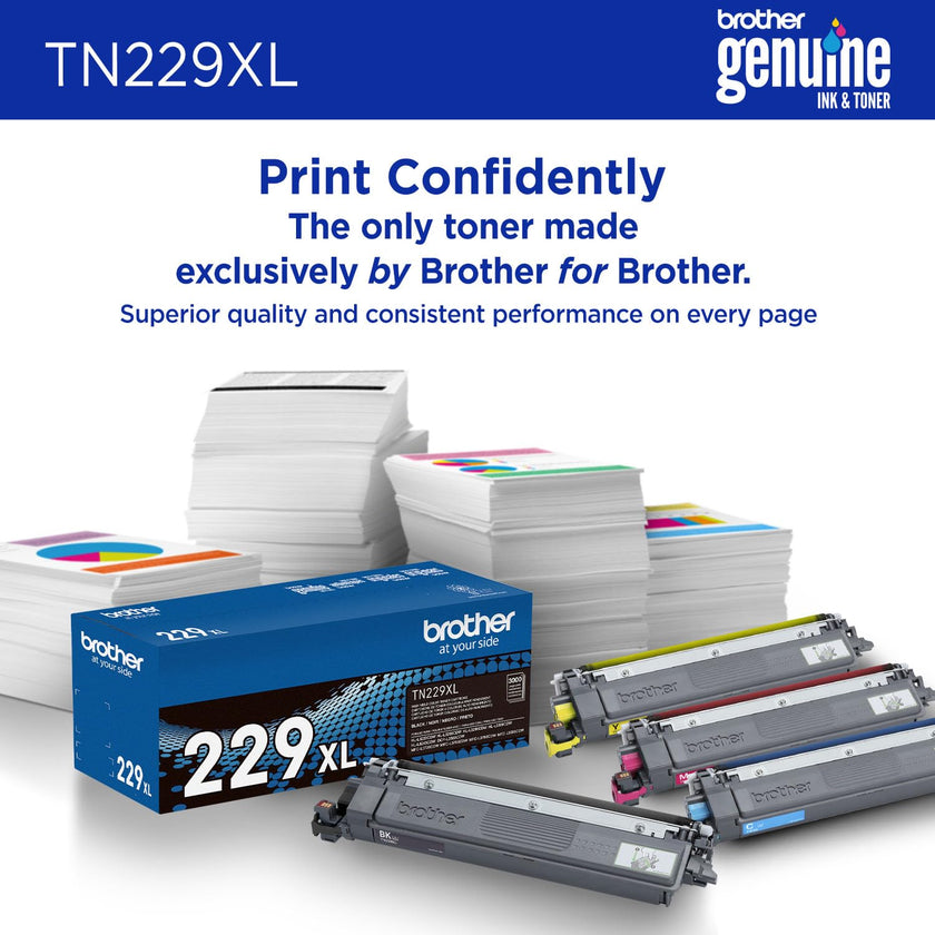 Brother Original TN229XLBK High-Yield Black Toner Cartridge, Higher Yield for Value, Toner Replacement cartridges, Toner for Brother Laser Printers HL-L3220CDW, HL-L3280CDW, MFC-L3720CDW, and More 🍁 All In One Marketplace Canada