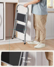 SONGMICS Step Ladder, 2-Step Ladder, Folding Ladder, Safety Lock, Space-Saving Storage, Holds up to 330 lb, Dove Gray UGSL012G01 🍁 All In One Marketplace Canada