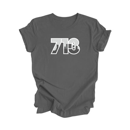 713 Houston Texas USA Area Code City Skyline Gift - Unisex T-Shirt - Inspired X