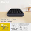 INTEX 64145ED Dura-Beam Standard Pillow Rest Air Mattress: Fiber-Tech – Twin Size – Built-in Electric Pump – 10in Bed Height – 300lb Weight Capacity 🍁 All In One Marketplace Canada