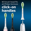 Philips Sonicare W3 Whitening Brush Heads, 2-Pack, 6 Month Supply, White 🍁 All In One Marketplace Canada