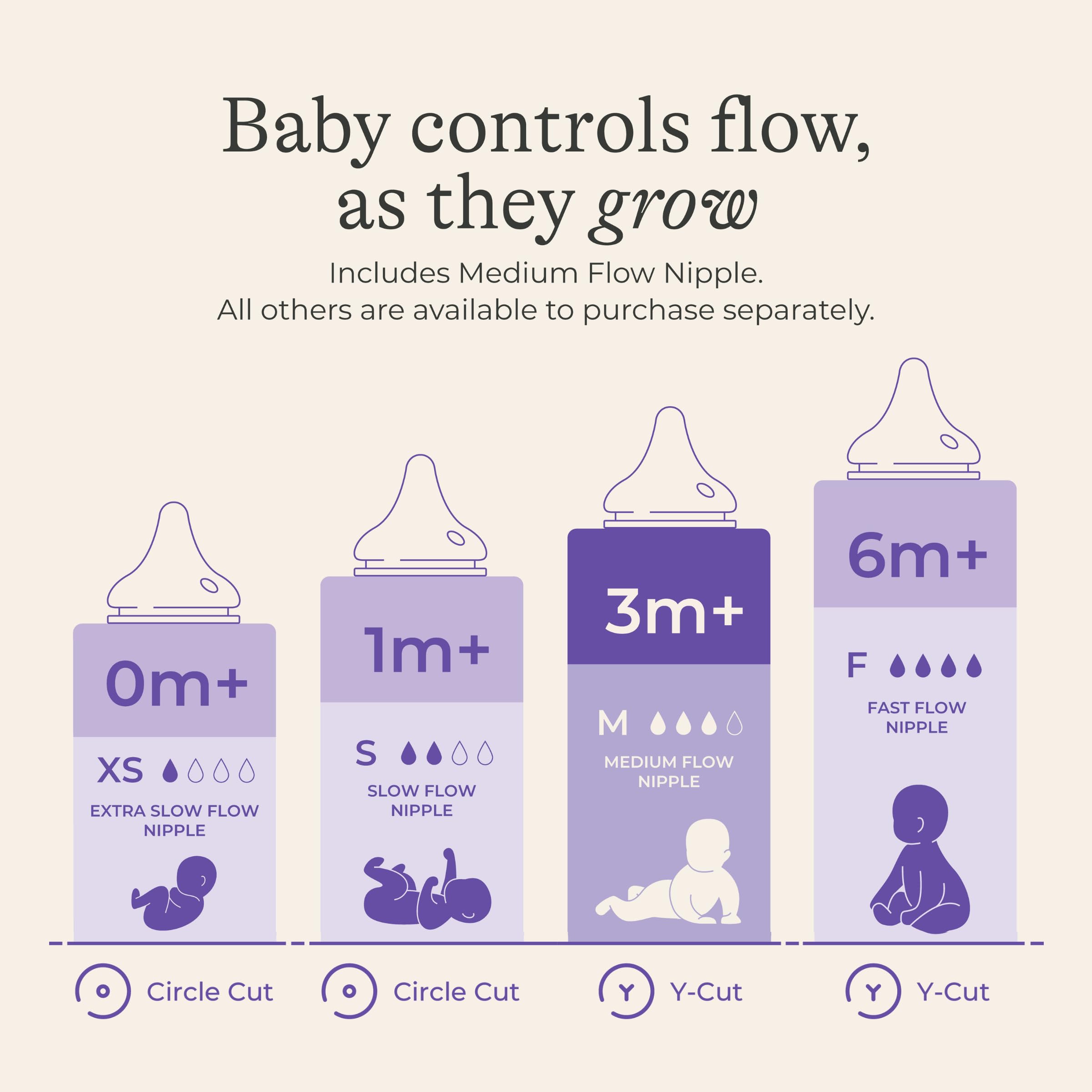 Lansinoh Anti-Colic Baby Bottles for Breastfeeding Babies, 240 ml (8 Ounces), 3 Count, Includes 3 Medium Flow Nipples, Size M 🍁 All In One Marketplace Canada