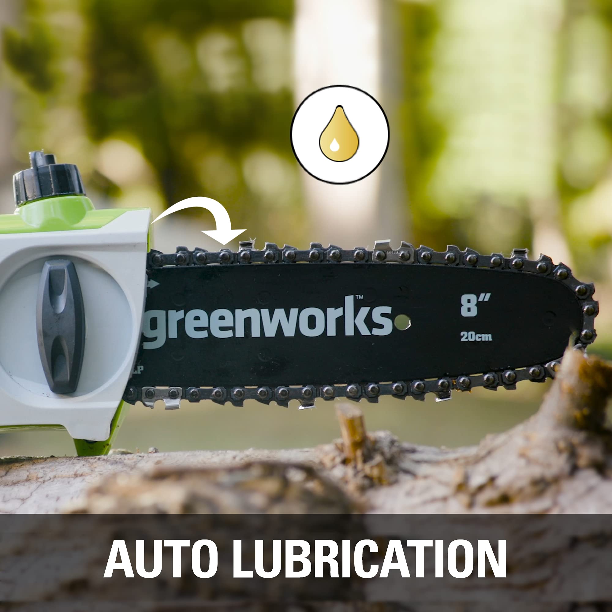 Greenworks 20192 8.5-Inch 6.5 Amp Electric Corded Pole Saw, Green 🍁 All In One Marketplace Canada