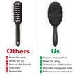 FRAMAR Black Boar Bristle Hair Brush - Natural Bristle Brush For Fine Hair, Boar Brush For Slicking Back Hair, Hair Brush For Women, Slick Back Hair Brush, Brosse a Cheveux, Brosse Poil De Sanglier 🍁 All In One Marketplace Canada