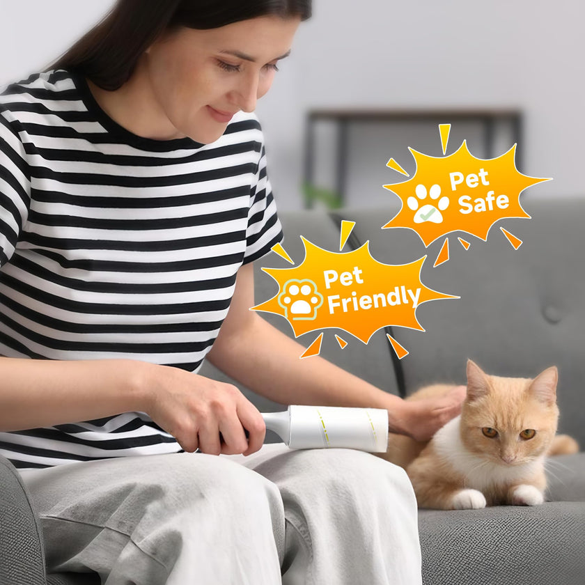 Lint Roller for Pet Hair Extra Sticky, 800 Sheets with 4 Durable Handles and Strong Paper Refills, Pet Hair Roller for Dogs and Cats, Lint Remover for Clothes, Carpet, and Furniture 🍁 All In One Marketplace Canada