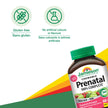 Jamieson Prenatal 100% Complete Multivitamin Chewable Cranberry Apple Flavour, with Folic Acid and Iron. Formulated for Prenatal and Postnatal, and While Breastfeeding, Prevents Neural Tube Defects, No Artificial Colours or Flavours, One Per Day, 60 Count