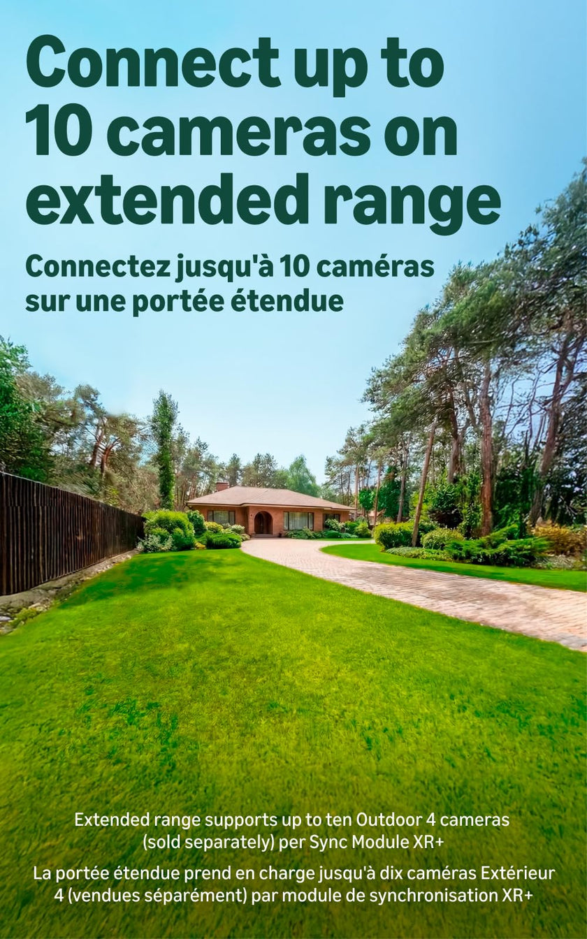 Blink Outdoor XR+ — Extended Range Wireless Outdoor 4 Camera with 10x security coverage powered by Blink's proprietary XR technology — 2 camera system 🍁 All In One Marketplace Canada