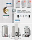 TEEHO TE001 Keyless Entry Door Lock with Keypad - Smart Deadbolt Lock for Front Door with 2 Keys - Auto Lock - Easy Installation - Satin Nickel 🍁 All In One Marketplace Canada