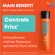 MATRIX Mega Sleek Shampoo, For Frizzy and Unruly Hair, Controls Frizz & Flyaways, Smooths Hair with Shea Butter, Vegan 🍁 All In One Marketplace Canada