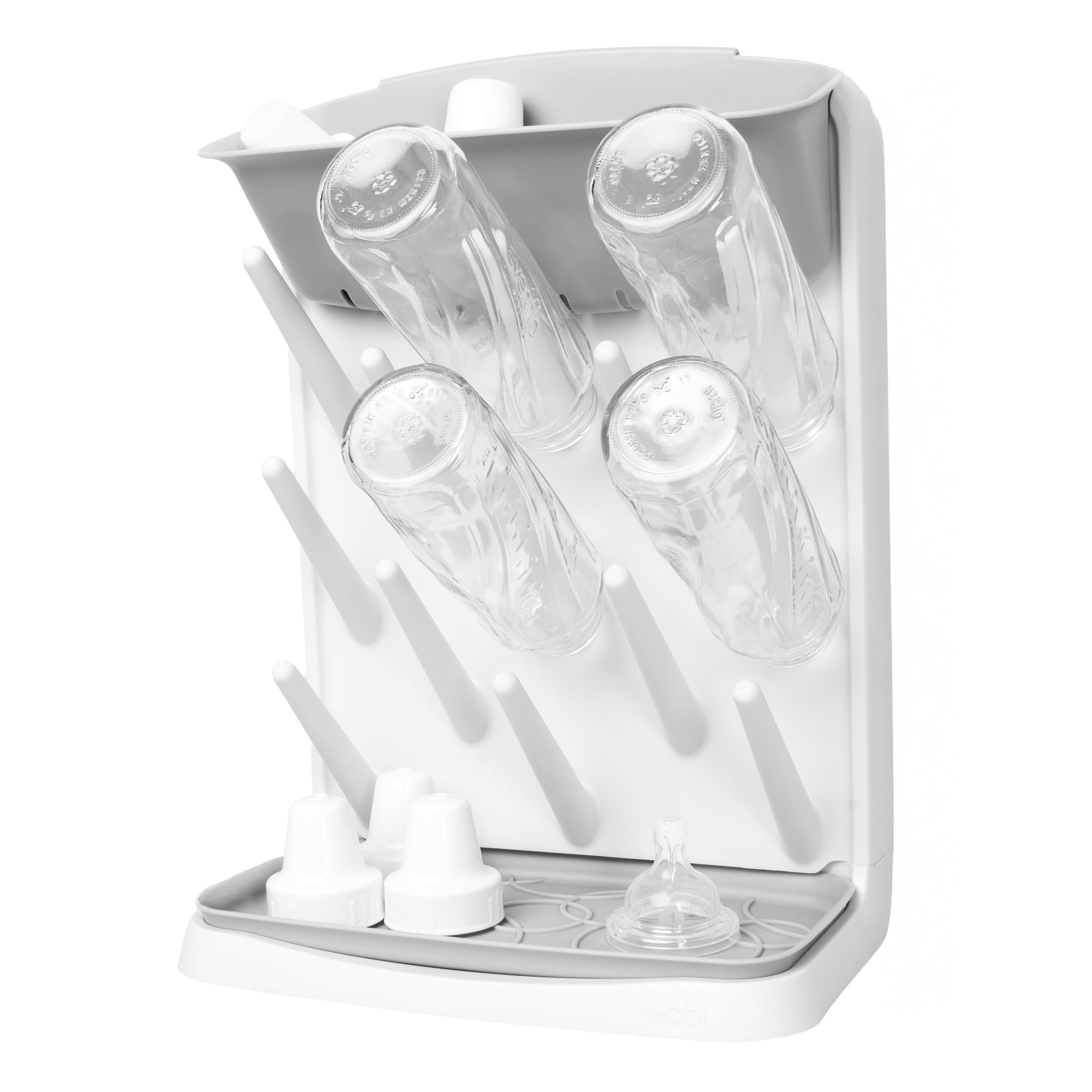 Ubbi Vertical Baby Bottle Drying Rack, Countertop Drying Rack Baby Accessory, Grey 🍁 All In One Marketplace Canada