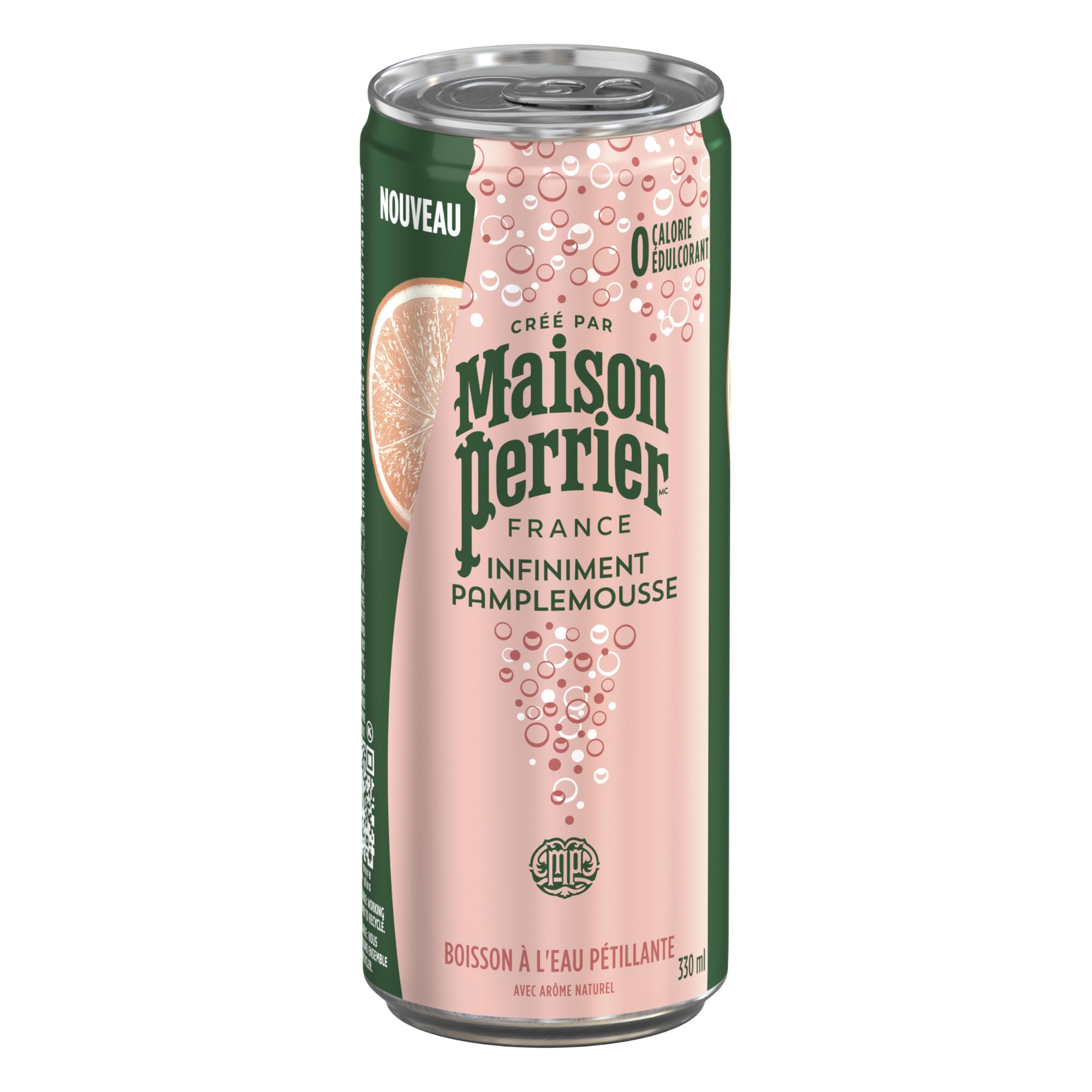 Maison Perrier Forever Grapefruit, Sparkling Water Beverage, 24 x 330ml 🍁 All In One Marketplace Canada